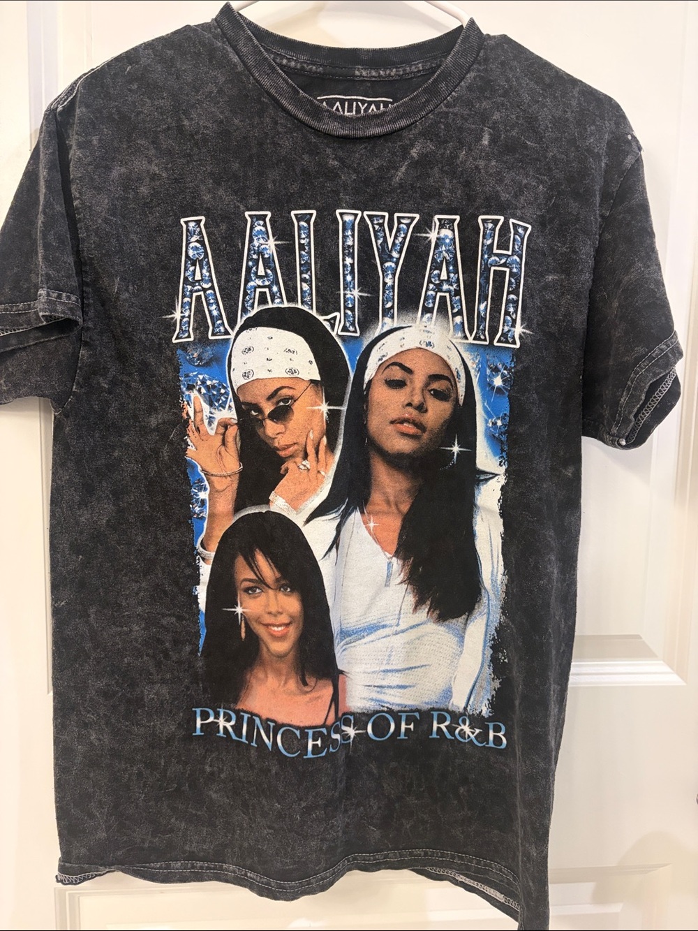 Aaliyah Black Graphic Tee - Aaliyah Princess of R&B